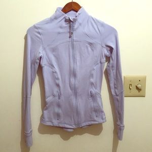 Purple zip up